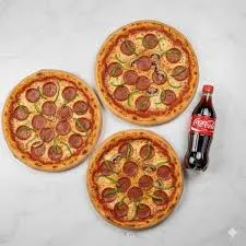 3 Regular Pizza with Jumbo Drink