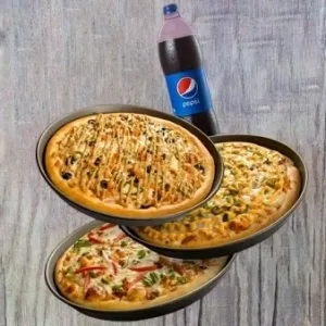 3 Large Pizza with Jumbo Drink